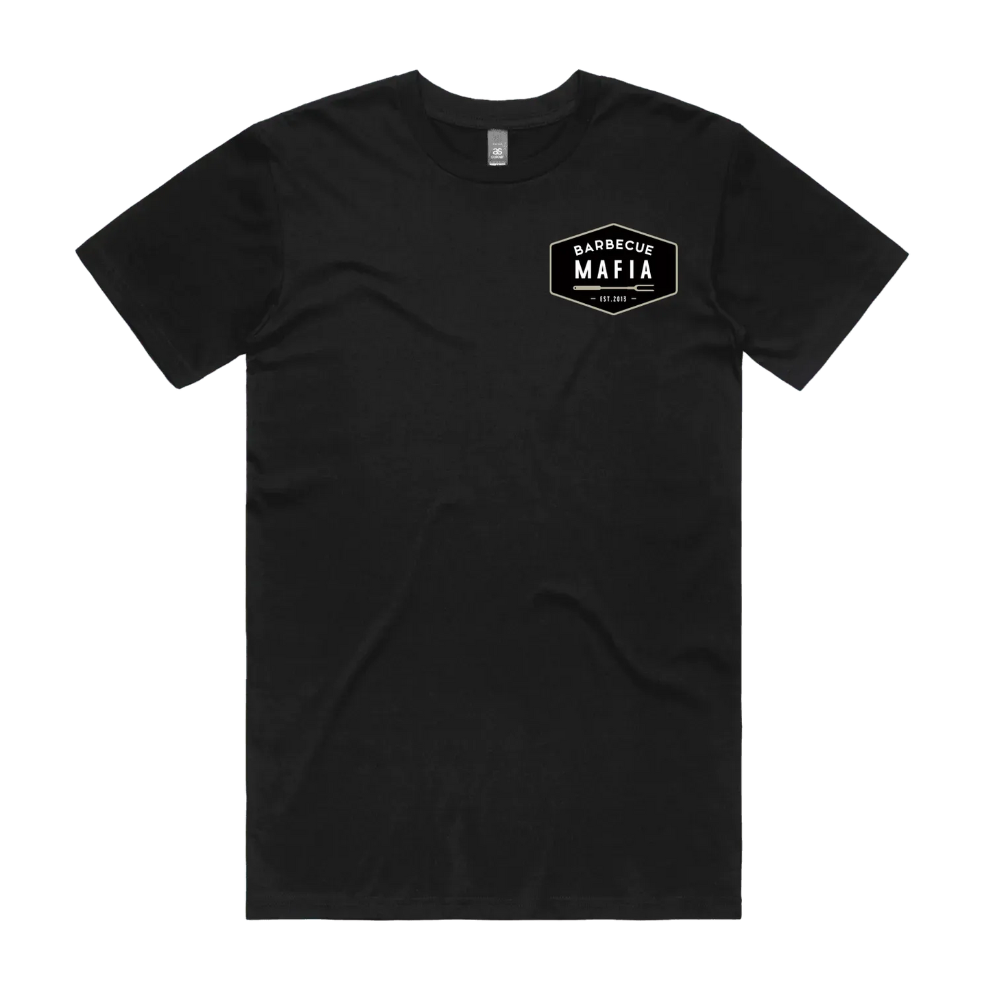 Black front flat lay
